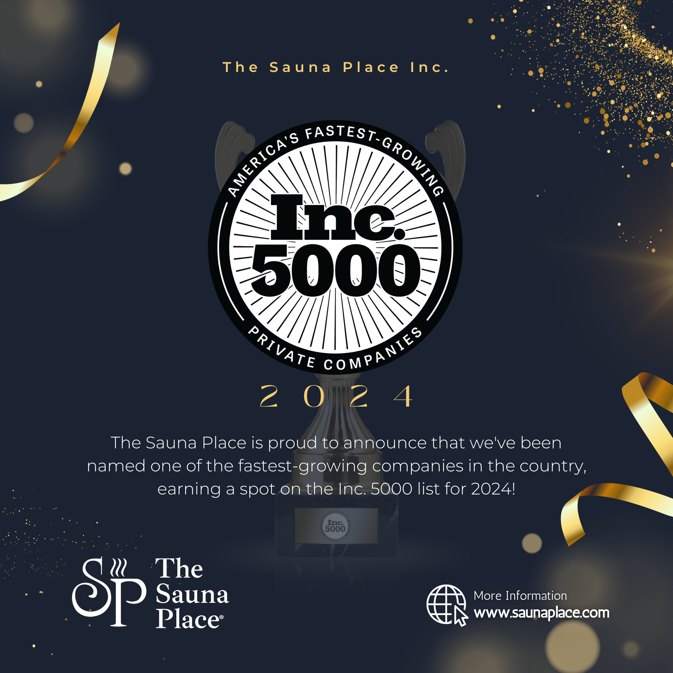 The Sauna Place Earns a Spot on the 2024 Inc. 5000 List