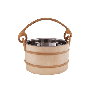 1.32 Gallon Aspen Sauna Bucket with Stainless Steel Liner - The Sauna Place