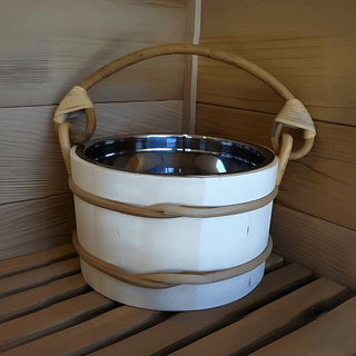 1.32 Gallon Aspen Sauna Bucket with Stainless Steel Liner - The Sauna Place