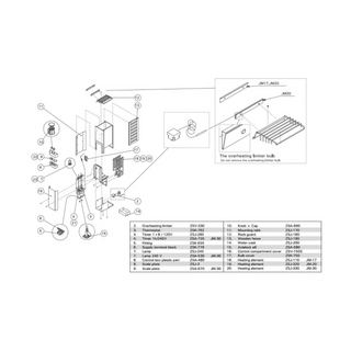 Finlandia / Harvia Part # FH158 Graphic Plate (under control knobs) for JM-30 - The Sauna Place