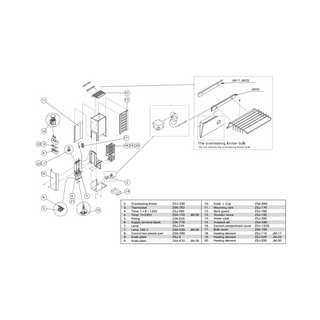 Finlandia / Harvia Part # FH117 or ZSA-480 Plastic Control Box Cover - The Sauna Place