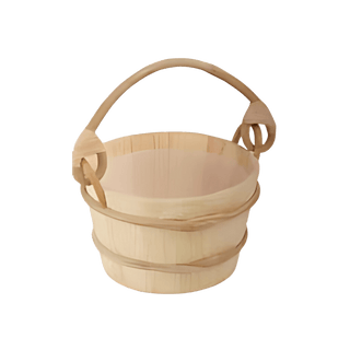 1 Gallon Aspen Curved Handle Sauna Bucket - The Sauna Place