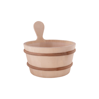 1 Gallon Aspen Sauna Bucket with Aspen Dipper - The Sauna Place