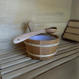 1 Gallon Cedar Sauna Bucket with Cedar Dipper - The Sauna Place