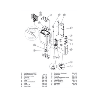 Finlandia / Harvia Part # FH128 Terminal Block & Wiring Harness - The Sauna Place