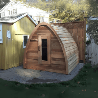 Dundalk 7′ x 7′ MINI POD Clear Cedar Sauna - The Sauna Place