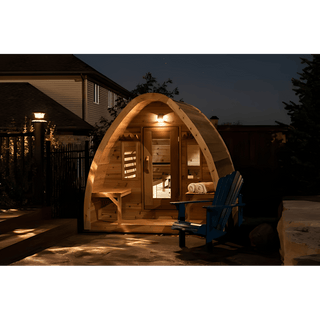 Dundalk 7′ x 7′ MINI POD Clear Cedar Sauna - The Sauna Place