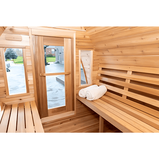 Dundalk 7′ x 7′ MINI POD Clear Cedar Sauna - The Sauna Place