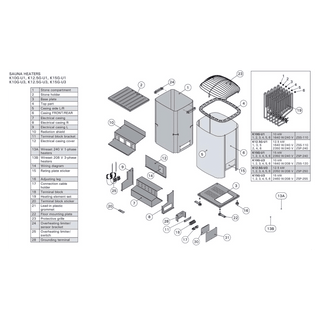 Finlandia / Harvia Part # FH111-7 Terminal Block Only for CLUB heaters. - The Sauna Place