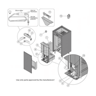 Finlandia / Harvia Part # ZCU-352 Silicone Hose 12/16 - The Sauna Place