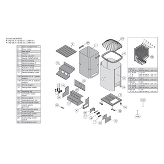 Finlandia / Harvia Part # KGG-100 Rock Guard for top of heater - The Sauna Place