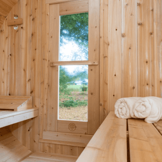 Dundalk Canadian Timber Serenity MP Barrel Sauna - The Sauna Place