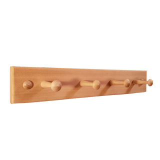 4-peg cedar Towel Hanger (15" x 2 5/8") - The Sauna Place