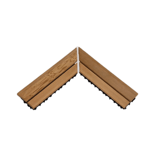 4 1/2'' x 15 1/2'' Cedar Floor Mat Corner - The Sauna Place