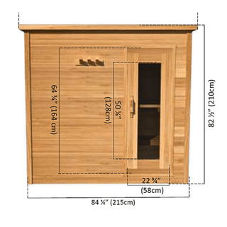 Dundalk – 4’x7′ Indoor Cabin Sauna - The Sauna Place