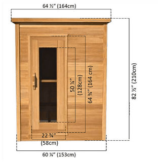 Dundalk – 5’x5′ Indoor Cabin Sauna - The Sauna Place