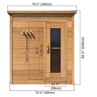 Dundalk – 5’x6′ Indoor Cabin Sauna - The Sauna Place