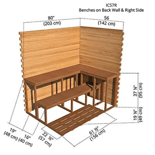 Dundalk – 5’x7′ Indoor Cabin Sauna - The Sauna Place