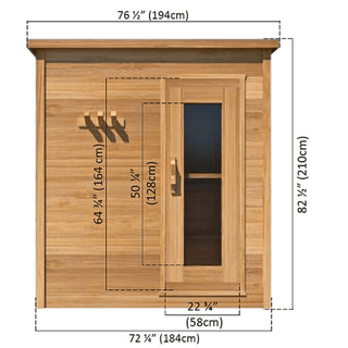 Dundalk – 5’x7′ Indoor Cabin Sauna - The Sauna Place