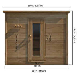 Dundalk – 6’x8′ Indoor Cabin Sauna - The Sauna Place