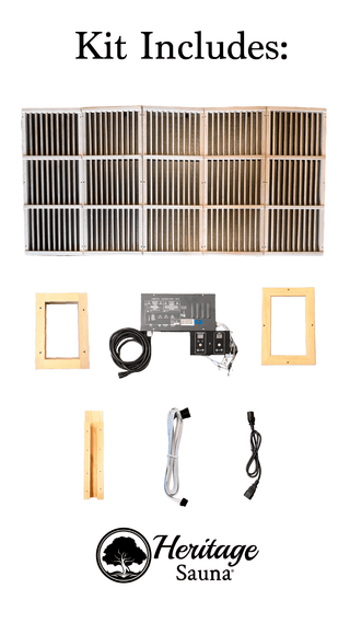 Heritage™ 5 Infrared Panel & Control Package - The Sauna Place