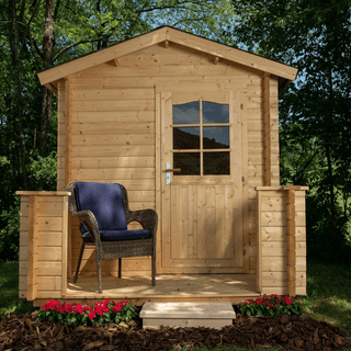 Almost Heaven Allegheny 6-Person Cabin Pre-Built Sauna - The Sauna Place