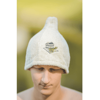 Beige sauna hat - The Sauna Place