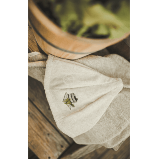 Beige sauna hat - The Sauna Place