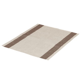 Bench Mat, Brown Stripe (15 3/4" x 19 3/4") - The Sauna Place