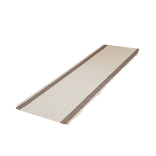 Bench Mat, Brown Stripe, long (19 3/4" x 59") - The Sauna Place