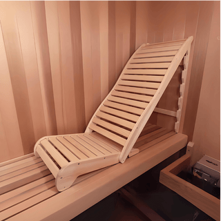 Bench Recliner (adjustable) made of Pine (15 3/4″ w x 45″ long) - The Sauna Place