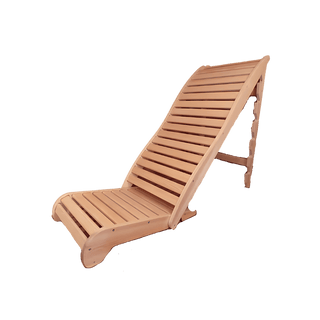 Bench Recliner (adjustable) made of Pine (15 3/4″ w x 45″ long) - The Sauna Place