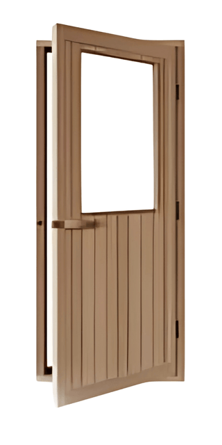 Cedar Sauna Door with Bronze Glass