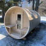 Dundalk Canadian Timber Serenity MP Barrel Sauna - The Sauna Place