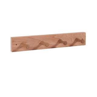 Cedar 4-Peg Towel Hanger (14 3/4" x 2") - The Sauna Place