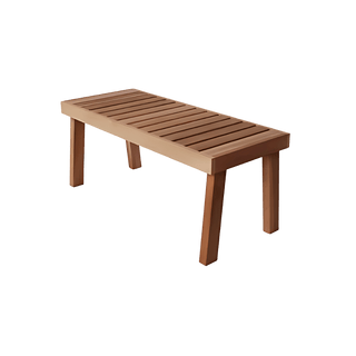 Cedar Bench (47″W x 19 1/2″D x 19 1/2″H) - The Sauna Place