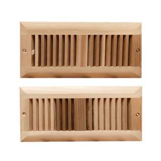 Cedar Grill/Register Vent Set (4" x 10") - The Sauna Place