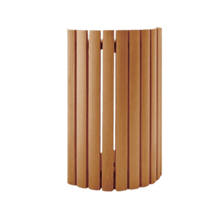 Cedar Vertical Slat Light Shade (7 1/2"W x 10 1/4"H) - The Sauna Place