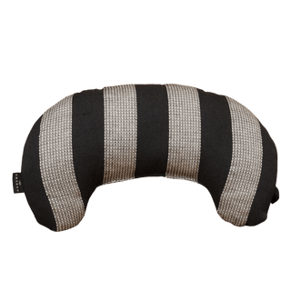 Curved Pillow with Black/White Stripes (7 1/2" x 14") - The Sauna Place