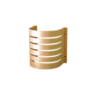 Curved Birch Light Shade (7 ¾" W x 9"H x 7 1/8"D) - The Sauna Place