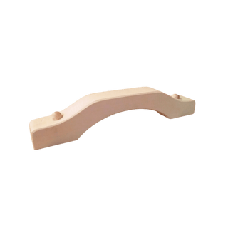 Curved wood Door Handle (10 5/8" x 1 5/16"w x 2 1/8"d ) - The Sauna Place