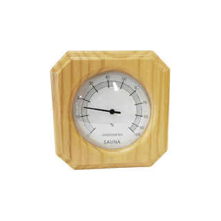 Deluxe Pine Encased Hygrometer - The Sauna Place