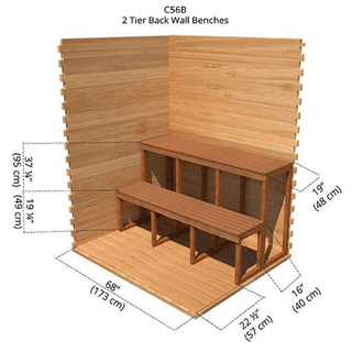 Dundalk 5′ x 6′ Clear Cedar Outdoor Cabin Sauna - The Sauna Place