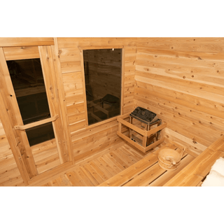 Dundalk Canadian Timber 6′ 6” x 6′ 6” Luna Sauna - The Sauna Place