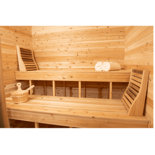 Dundalk Canadian Timber 6′ 6” x 6′ 6” Luna Sauna - The Sauna Place