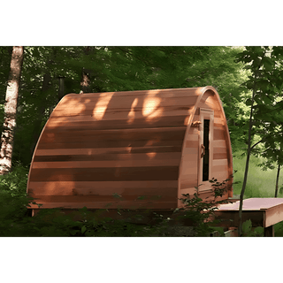 Dundalk 8′ x 8′ POD Clear Cedar Sauna - The Sauna Place