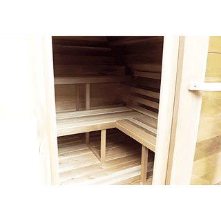 Dundalk 8′ x 8′ POD Clear Cedar Sauna - The Sauna Place