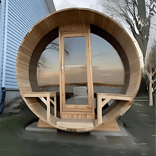 Dundalk Canadian Timber Tranquility MP Barrel Sauna - The Sauna Place