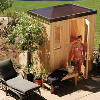 Finlandia Outdoor Sauna Room 5' x 7' with Starline Roof - The Sauna Place