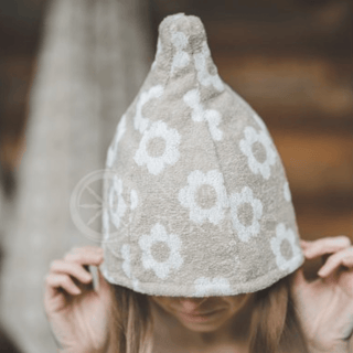 Floral sauna hat - The Sauna Place